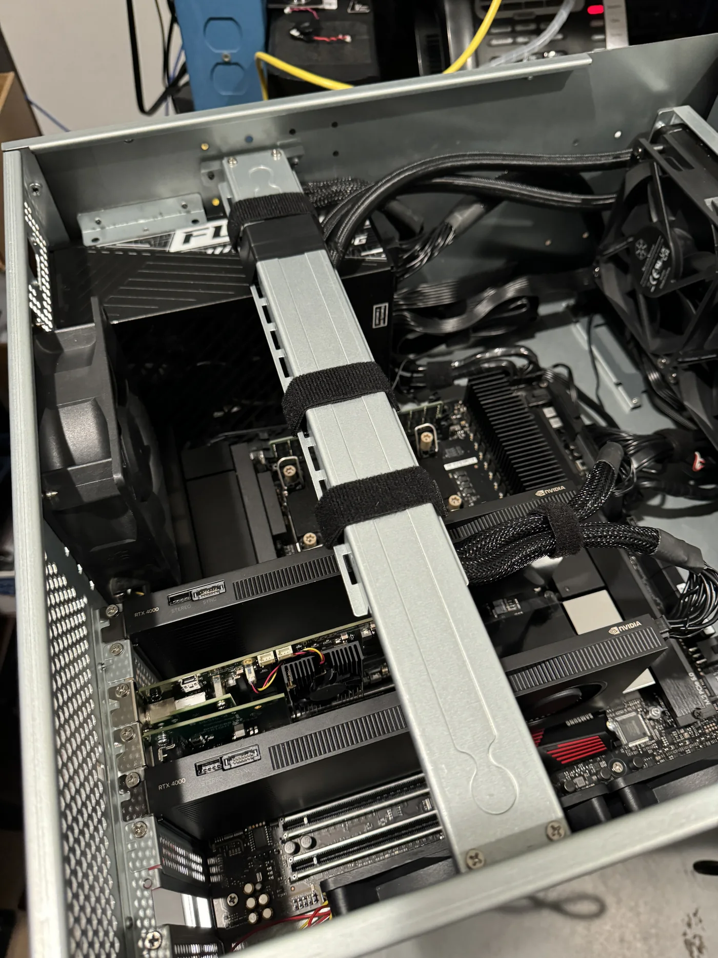 Service access inside an equipment rack